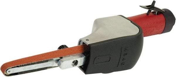 Chicago Pneumatic - 1/2 x 24 Inch, 20,000 RPM Air Belt Sander - 0.5 Hp, 1/4 Inch Inlet, 10.24 CFM Air Consumption, Rear Exhaust - Apex Tool & Supply