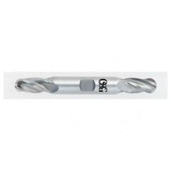 1/4" Dia. - 3-3/8" OAL - Bright CBD - Double - Ball Nose SE EM - 4 FL - Apex Tool & Supply