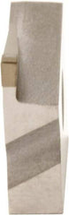 Sumitomo - 1504250CGA Grade BN250, 2.5mm Cutting Width PCBN Grooving Insert - 4mm Max Depth of Cut, Right Hand, 0.2007mm Corner Radius, Uncoated - Apex Tool & Supply