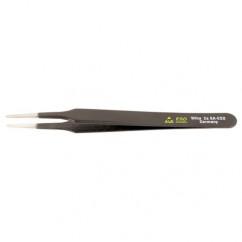 2A SA FLAT ROUND TWEEZERS - Apex Tool & Supply