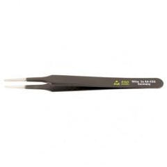 2A SA FLAT ROUND TWEEZERS - Apex Tool & Supply