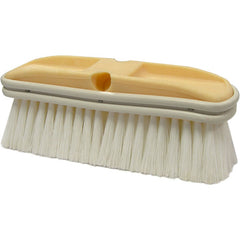 9 1/2″ × 2 3/4″ - Flagged White Polystyrene Truck Wash Industrial Hand Brush - Apex Tool & Supply
