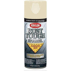 Krylon - Almond (Color), Gloss, Rust Proof Enamel Spray Paint - 25 Sq Ft per Can, 12 oz Container, Use on Wood, Metal - Apex Tool & Supply