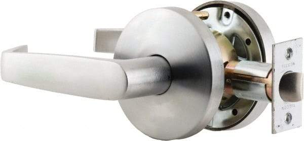 Falcon - Privacy Lever Lockset for 1-3/8 to 1-7/8" Thick Doors - 2-3/4" Back Set, Stainless Steel, Satin Chrome Finish - Apex Tool & Supply