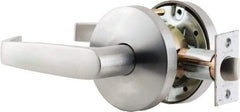Falcon - Privacy Lever Lockset for 1-3/8 to 1-7/8" Thick Doors - 2-3/4" Back Set, Stainless Steel, Satin Chrome Finish - Apex Tool & Supply