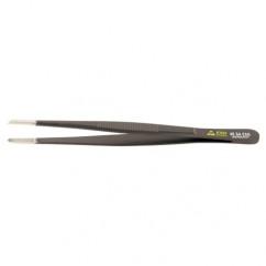 UNIV BLUNT SERR TWEEZERS - Apex Tool & Supply