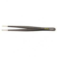 UNIV BLUNT SERR TWEEZERS - Apex Tool & Supply