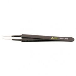 EXTRA FINE 30 DEG BENT TWEEZERS - Apex Tool & Supply