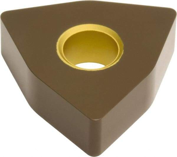 Hertel - WNMA434 1 Grade HC315T Carbide Turning Insert - Al2O3 Finish, 80° Trigon, 1/2" Inscr Circle, 3/16" Thick, 1/16" Corner Radius - Apex Tool & Supply
