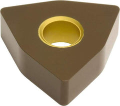 Hertel - WNMA434 1 Grade HC315T Carbide Turning Insert - Al2O3 Finish, 80° Trigon, 1/2" Inscr Circle, 3/16" Thick, 1/16" Corner Radius - Apex Tool & Supply