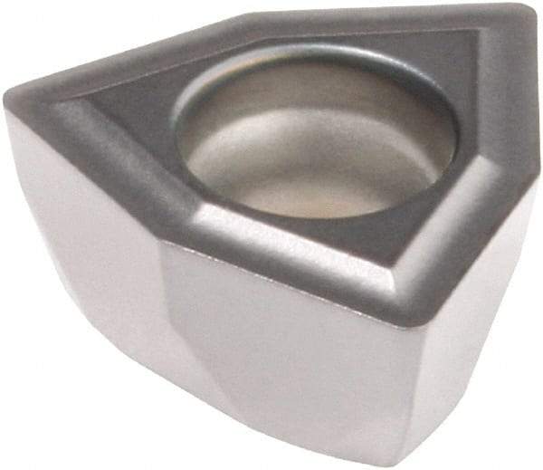 Kennametal - DFT05T308 GD Grade KCU40 Carbide Indexable Drill Insert - TiN/TiAlN Finish, Trigon, 8mm Inscribed Circle - Apex Tool & Supply