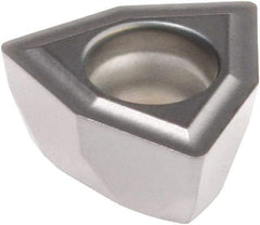 Kennametal - DFT05T308 GD Grade KCU40 Carbide Indexable Drill Insert - TiN/TiAlN Finish, Trigon, 8mm Inscribed Circle - Apex Tool & Supply