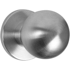 Falcon - 1-3/8 to 1-7/8" Door Thickness, Satin Chrome Passage Knob Lockset - 2-3/4" Back Set, Stainless Steel - Apex Tool & Supply
