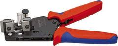 Knipex - 15 to 10 AWG Capacity Precision Wire Stripper - 7-1/2" OAL, Plastic Cushion Handle - Apex Tool & Supply