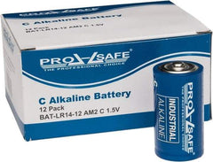 PRO-SAFE - Size C, Alkaline, Standard Battery - 1.5 Volts, Flat Terminal, LR14 - Apex Tool & Supply