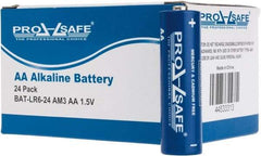 PRO-SAFE - Size AA, Alkaline, Standard Battery - 1.5 Volts, Flat Terminal, LR6 - Apex Tool & Supply