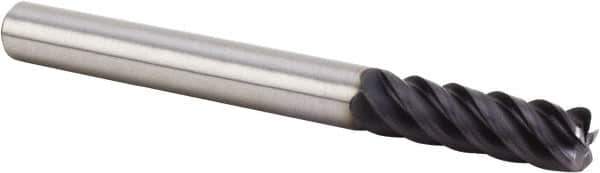 Kennametal - 3/4", 5 Flute, Single End, Solid Carbide, 0.015" Corner Radius End Mill - 5" OAL, 43° Helix, Right Hand Flute, 2-1/4" LOC, Right Hand Cut - Apex Tool & Supply