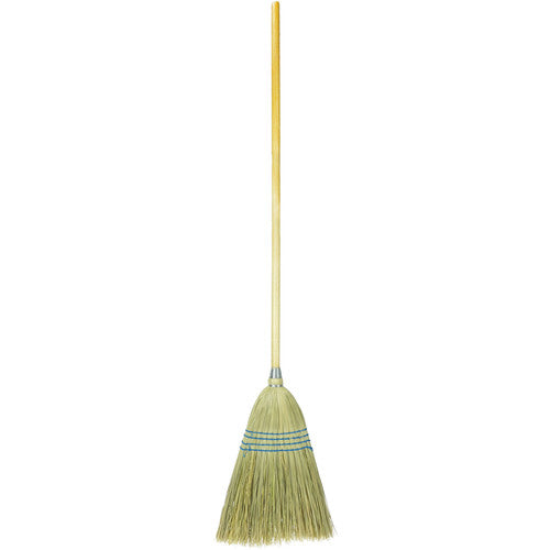 Household Upright Broom, Corn and Fiber Fill, 54″ Overall Length - Apex Tool & Supply