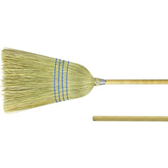 Light Industrial Upright Broom, Corn and Fiber Fill, 57″ Overall Length - Apex Tool & Supply