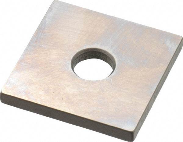 Mitutoyo - 0.109" Square Steel Gage Block - Accuracy Grade 0, Includes Certificate of Inspection - Apex Tool & Supply