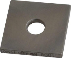 Mitutoyo - 0.1008" Square Steel Gage Block - Accuracy Grade 0, Includes Certificate of Inspection - Apex Tool & Supply