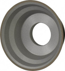 Norton - 3-3/4" Diam, 1-1/4" Hole Size, 1-1/2" Overall Thickness, 320 Grit, Type 11 Tool & Cutter Grinding Wheel - Extra Fine Grade, Diamond, R Hardness, Resinoid Bond - Apex Tool & Supply