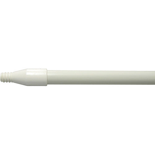 60″ Fiberglass Handle, Threaded, 1″ Diameter, White, Food Service - Apex Tool & Supply