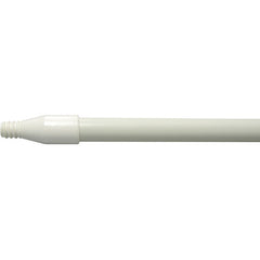 60″ Fiberglass Handle, Threaded, 1″ Diameter, White, Food Service - Apex Tool & Supply