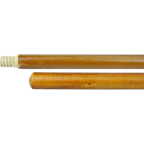 54″ Hardwood Handle, Threaded Wood Tip, 15/16″ Diameter - Apex Tool & Supply