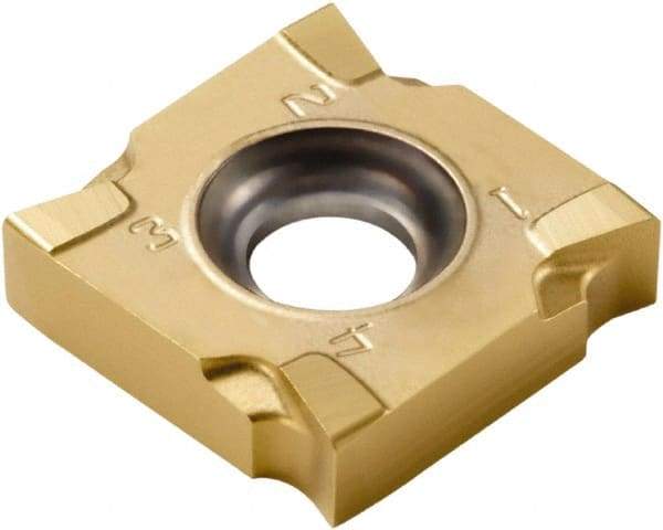 Seco - SNHQ110220 M07 Grade F30M Carbide Milling Insert - TiAlN/TiN Finish, 0.0913" Thick, 0.4331" Inscribed Circle, 2mm Corner Radius - Apex Tool & Supply