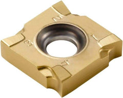Seco - SNHQ110220 M07 Grade F30M Carbide Milling Insert - TiAlN/TiN Finish, 0.0913" Thick, 0.4331" Inscribed Circle, 2mm Corner Radius - Apex Tool & Supply