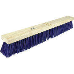 24″ Contractor Garage Broom, Stiff Blue Polypropylene Fill, Includes Brace - Apex Tool & Supply
