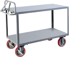 Little Giant - 3,600 Lb Capacity, 24" Wide x 41-1/2" Long x 42" High Shelf Cart - 2 Shelf, Steel - Apex Tool & Supply
