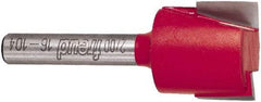 Freud - 3/4" Cut Diam, 1/2" Length of Cut, 0 Flute Mortising Edge Profile Router Bit - Carbide-Tipped, 1/4" Shank Diam, 2" OAL, Proprietary Coating - Apex Tool & Supply