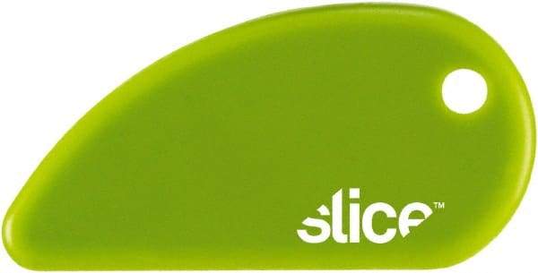 Slice - Fixed Safety Cutter - 62mm Blade, Green Non-Slip Comfort Handle, 1 Blade Included - Apex Tool & Supply