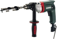 Metabo - 1/2" Keyed Chuck, 0 to 650 RPM, Pistol Grip Handle Electric Drill - 6.7 Amps, 120 Volts, Non-Reversible - Apex Tool & Supply