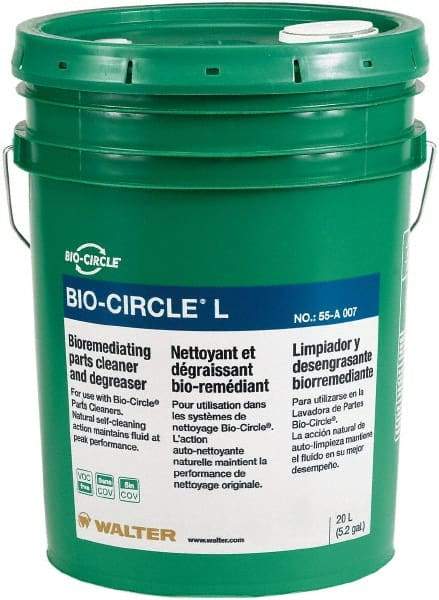 Bio-Circle - 5.3 Gal Bucket Parts Washer Fluid - Water-Based - Apex Tool & Supply