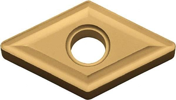 Kyocera - DNMG442 Grade CA525 Carbide Turning Insert - TiCN/Al2O3/TiN Finish, 55° Diamond, 1/2" Inscr Circle, 1/4" Thick, 1/32" Corner Radius - Apex Tool & Supply