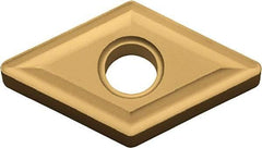 Kyocera - DNMG442 Grade CA525 Carbide Turning Insert - TiCN/Al2O3/TiN Finish, 55° Diamond, 1/2" Inscr Circle, 1/4" Thick, 1/32" Corner Radius - Apex Tool & Supply