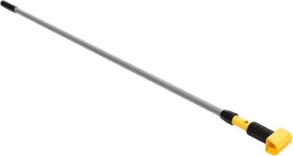 Rubbermaid - 60" Standard Aluminum Clamp Jaw Mop Handle - 5" Mop Head Band, Plastic Connector, Use with Wet Mops - Apex Tool & Supply