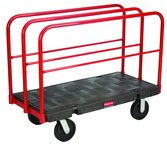 Sheet & Panel Truck 24 x 48 - Removable 27" high vertical frames - Duramold™ -- 2 fixed, 2 swivel casters - Apex Tool & Supply