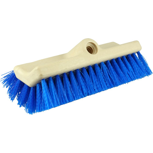10″ Bi-Level Scrub Brush, Stiff Crimped Polypropylene Fill - Apex Tool & Supply