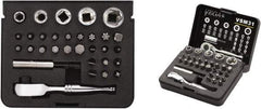 VEGA Industries - 31 Piece, 1/4" Drive Screwdriver Bit Set - #1 to #3 Phillips, 9/64 to 5/16" Hex, T8 to T40 Torx, #1 to #3 Square Recess - Apex Tool & Supply