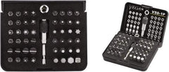 VEGA Industries - 50 Piece, 1/4" Drive Screwdriver Bit Set - #0 to #3 Phillips, 1/16 to 5/16" Hex, T5 to T40 Torx - Apex Tool & Supply