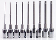 9PC 6" STAR BIT SET W/SOCKET - Apex Tool & Supply