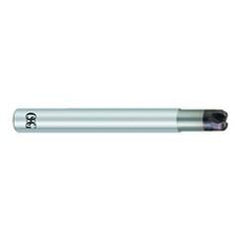 1/4" Dia. - .100"" LOC x 3 OAL 1/16 Radius 4 FL Carbide S/E HP End Mill-WXS - Apex Tool & Supply