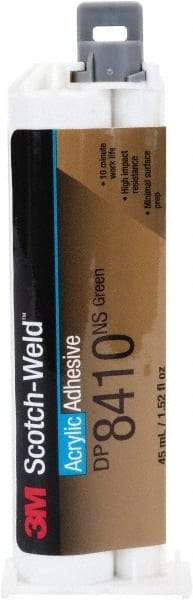 3M - 45 mL Cartridge Two Part Acrylic Adhesive - 10 min Working Time, Series DP8410NS - Apex Tool & Supply