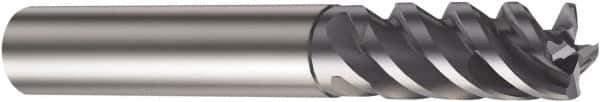 Sandvik Coromant - 8mm, 19mm LOC, 8mm Shank Diam, 63mm OAL, 4 Flute, Solid Carbide Square End Mill - Single End, TiAlN Finish, Spiral Flute, 50° Helix, Centercutting, Right Hand Cut, Right Hand Flute, Series CoroMill Plura - Apex Tool & Supply