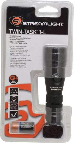 Streamlight - White LED Bulb, 96 Lumens, Industrial/Tactical Flashlight - Black Aluminum Body, 1 Lithium Battery Included - Apex Tool & Supply