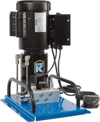Kurt - 5,000 psi Air-Hydraulic Pump & Jack - Use with Single Acting Cylinders, Advance, Hold & Retract - Apex Tool & Supply
